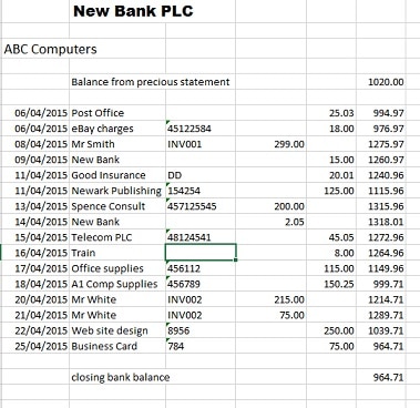 free Excel Cash book bank statement Free Excel Cash Book bank statement