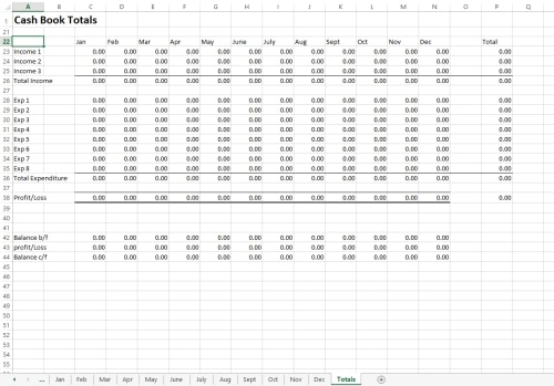 Small Business Accounting Software Excel Cash Book Template