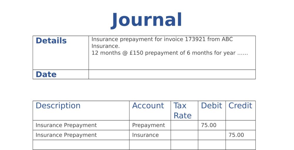 Free Bookkeeping Forms Journal Form for Accounting