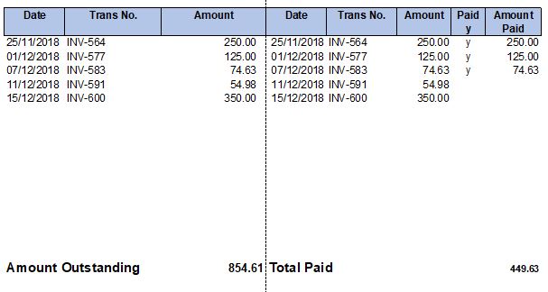 Billing or Statement of Account Template Customer Remittance Template Example