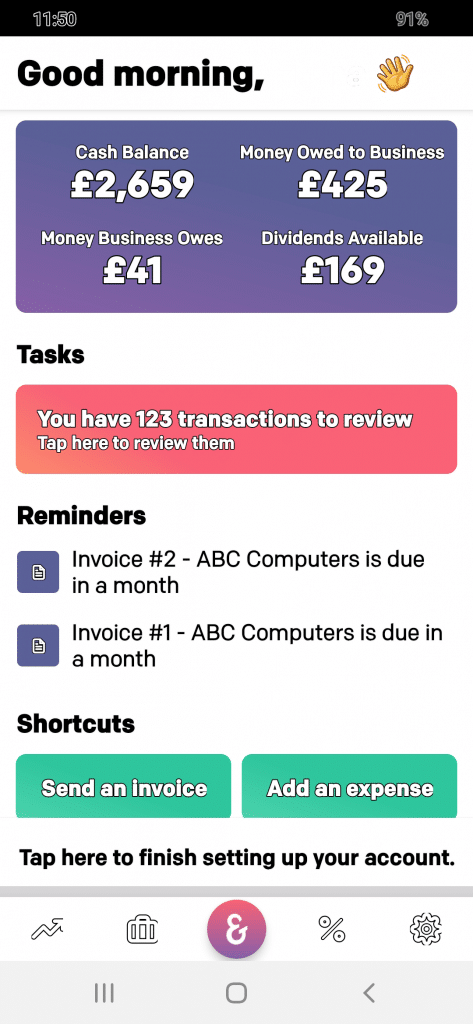 Small Business Accounting Software Ember Accounting Mobile Application