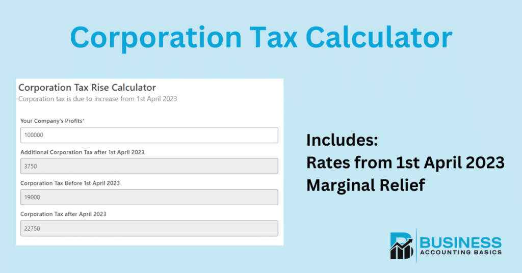 Corporation Tax Calculator Corporation Tax calculator including 25% rate