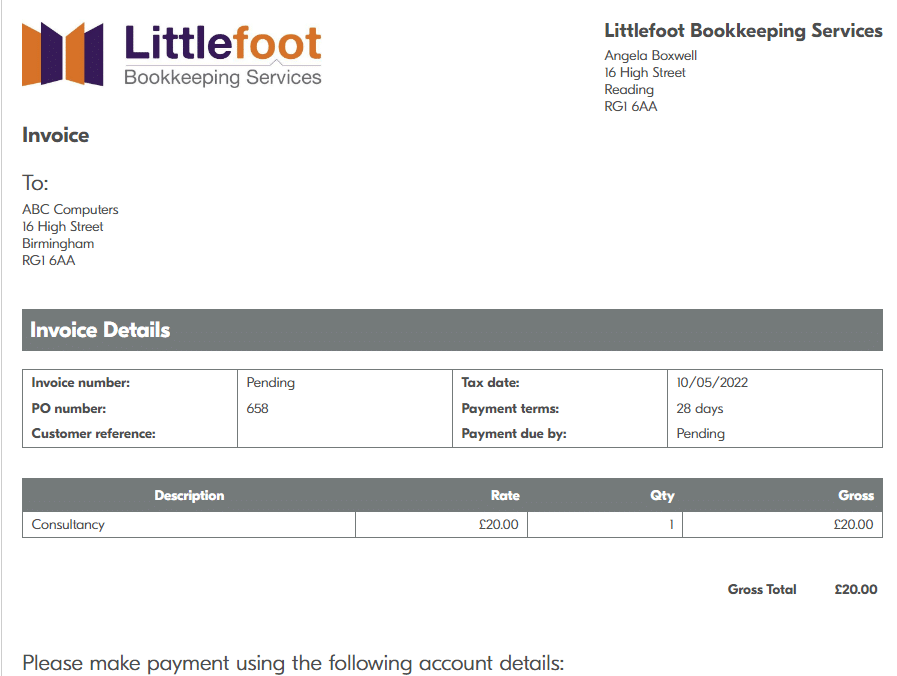 Crunch Accounting Software Review Crunch Accounting Software Invoice from the template
