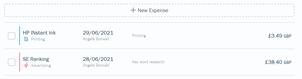 FreshBooks Review Adding expenses to FreshBooks