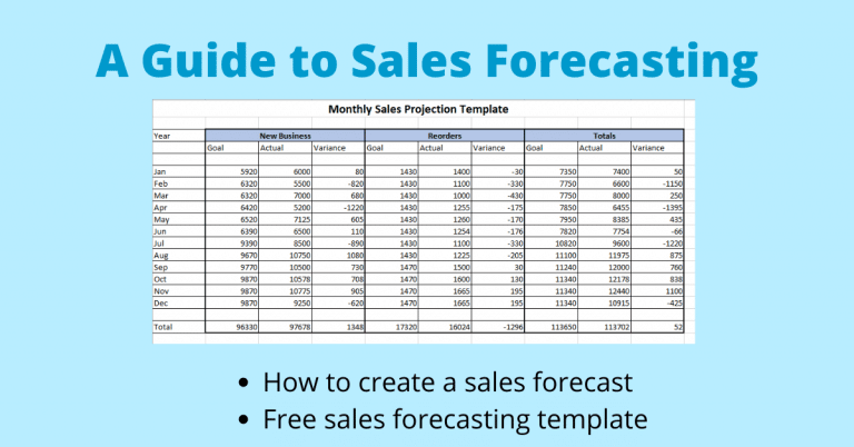 How to create a sales forecast