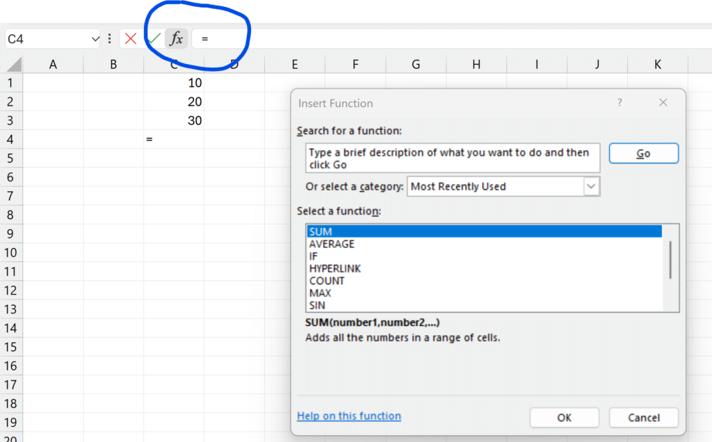 Basic Excel Formulas Every Small Business Should Master Excel Spreadsheet function button