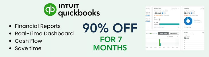 QuickBooks discount banner
