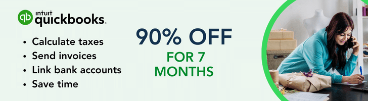 QuickBooks Banner with discount