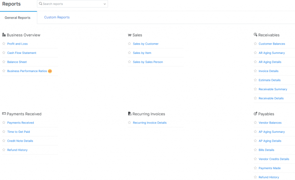 Zoho Books Accounting Software Review Zoho Books report for management