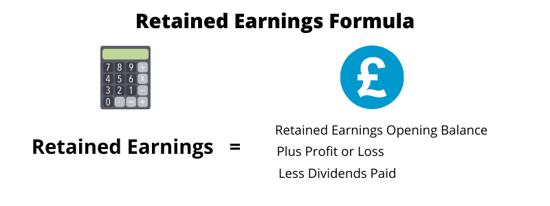 Retained Earnings Retained earnings formula on the balance sheet