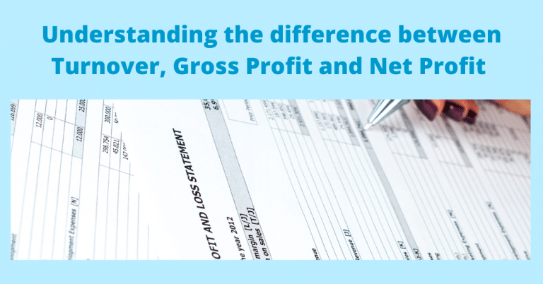 turnover vs gross profit vs net profit
