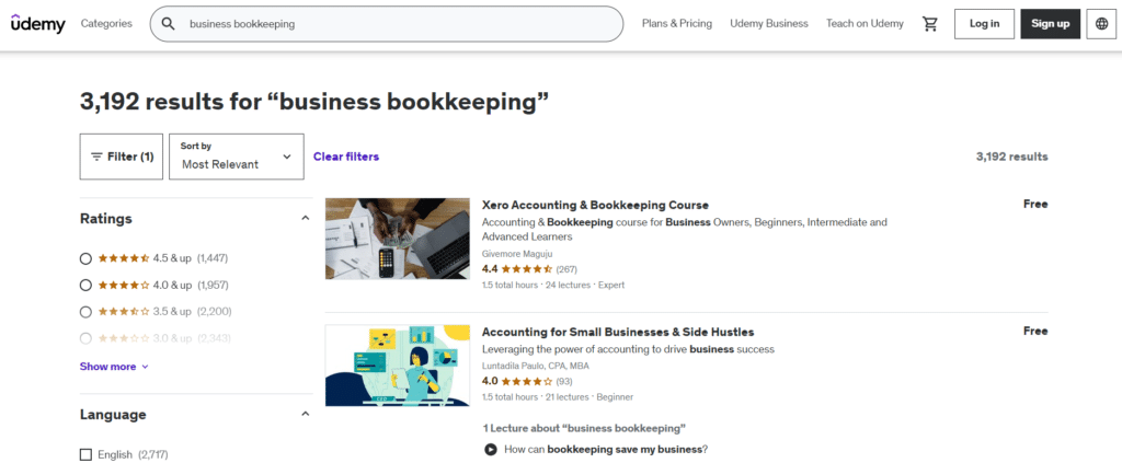 Free Bookkeeping Courses Udemy free bookkeeping courses