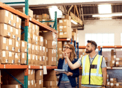 Small business in warehouse