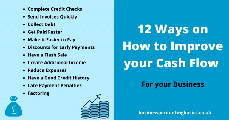 12 ways to improve your cash flow for business